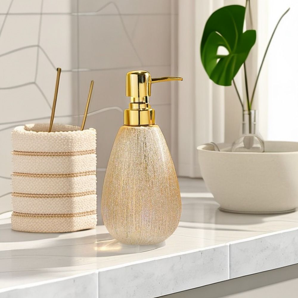 Luxury Skincare Bottles - Simple 400ml Ceramic Press Pump Bottles