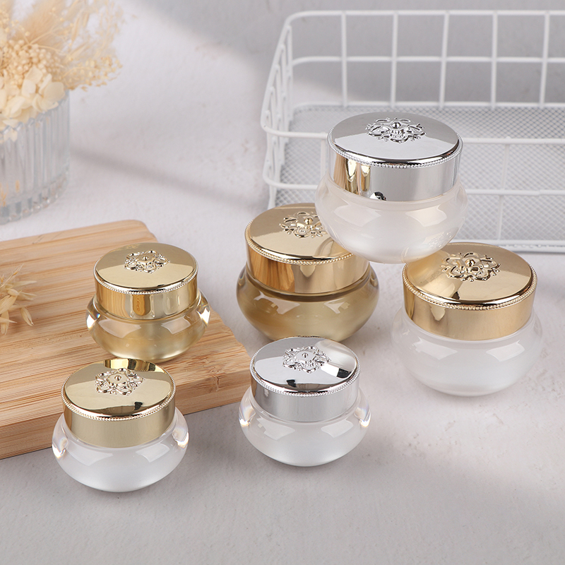 Acrylic Empty Travel Cream Jar - Luxury Skincare Cream review and price