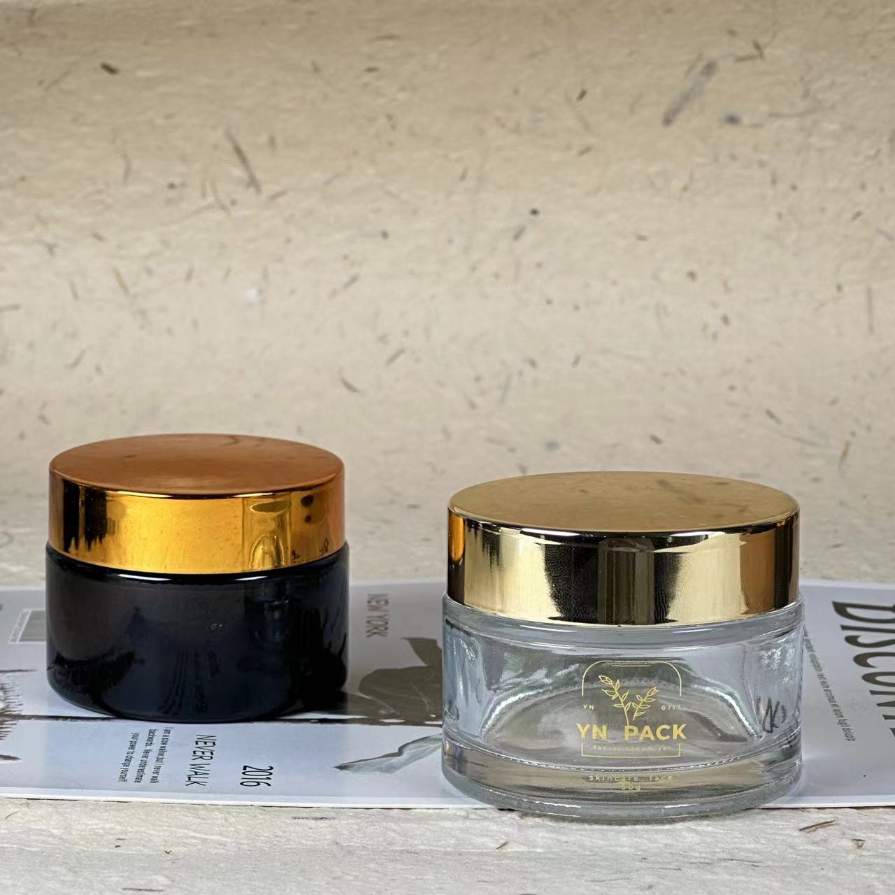 luxury glass jar Wholesa frost - Luxury Skincare Bottles review and price