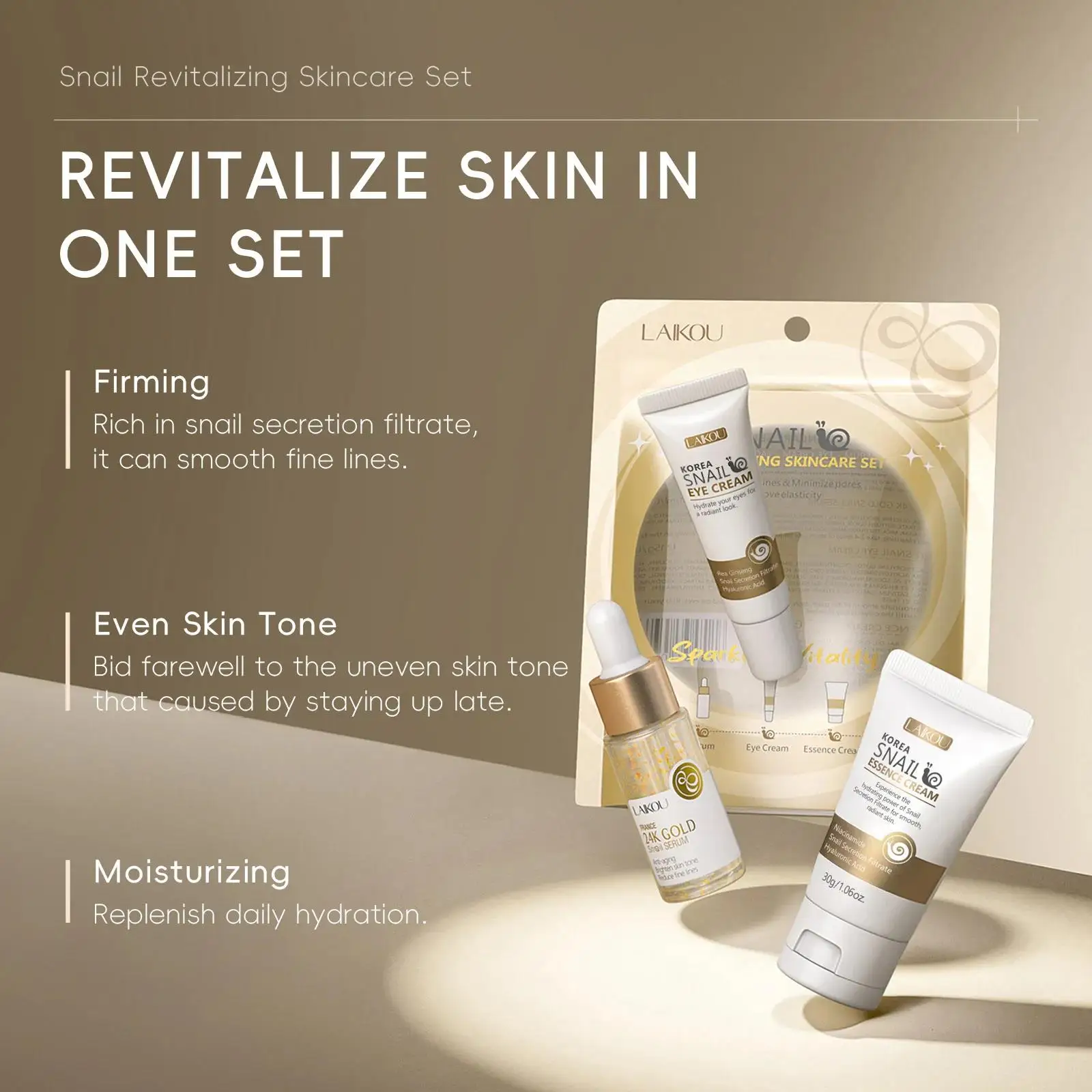 24K Gold Snail Repair Serum Ey - Luxury Skincare Line review and price