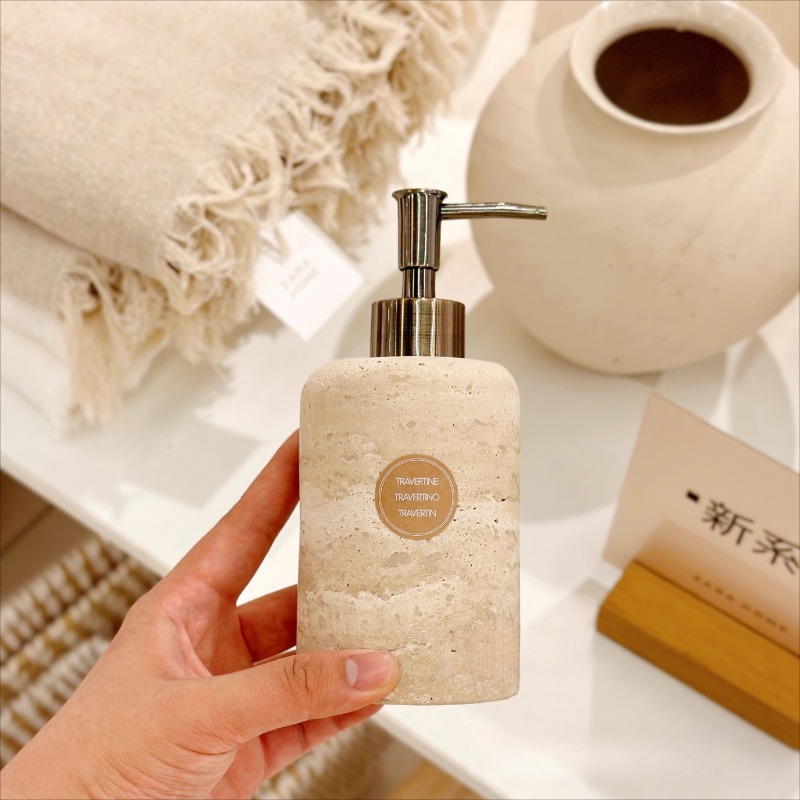 Natural Stone Lotion Dispenser - Luxury Skincare Bottles review and price