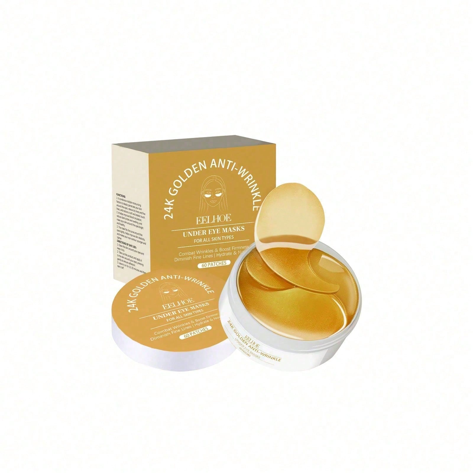 24K Gold Eye Mask, 60 Count Lu - Luxury Skincare Line review and price