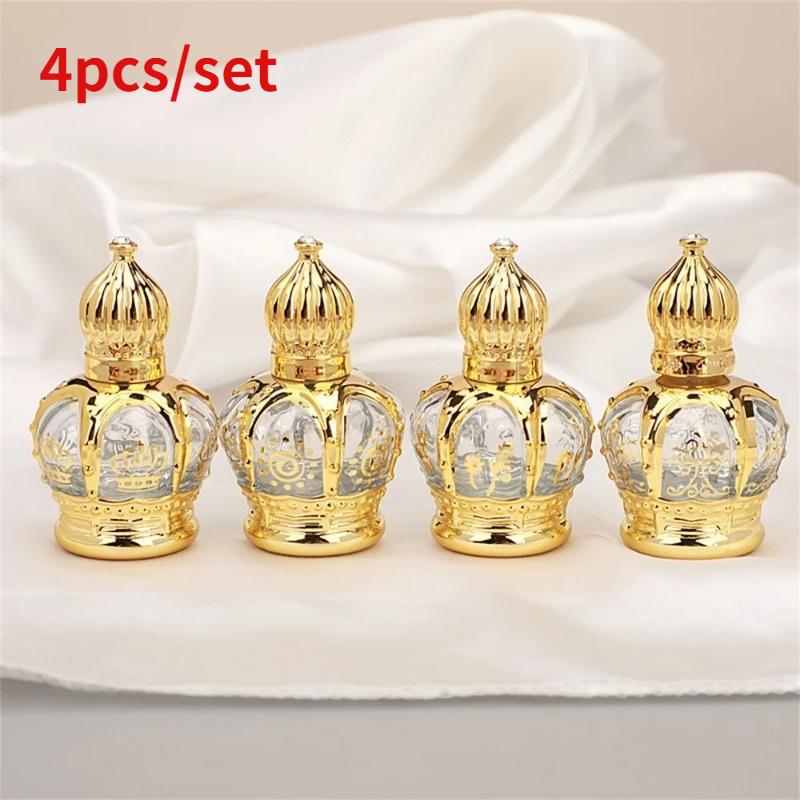 4pcs/set Luxury Golden Essenti - Luxury Skincare Bottles review and price